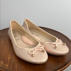 Gold Toe size 8 light pink leather ballet flats